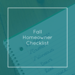 Fall Homeowner Checklist